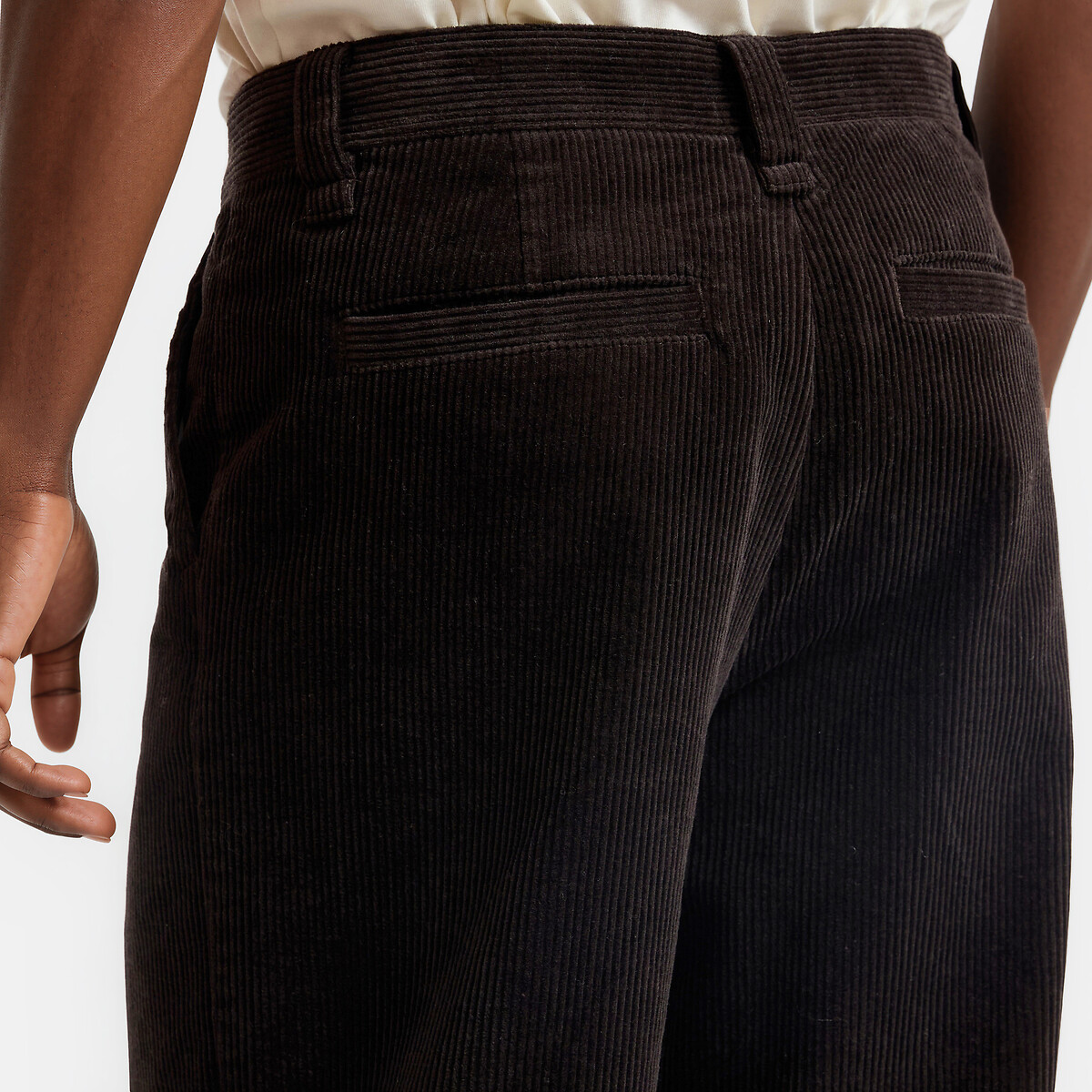 Corduroy Wide Leg Chinos brown, LA REDOUTE COLLECTIONS