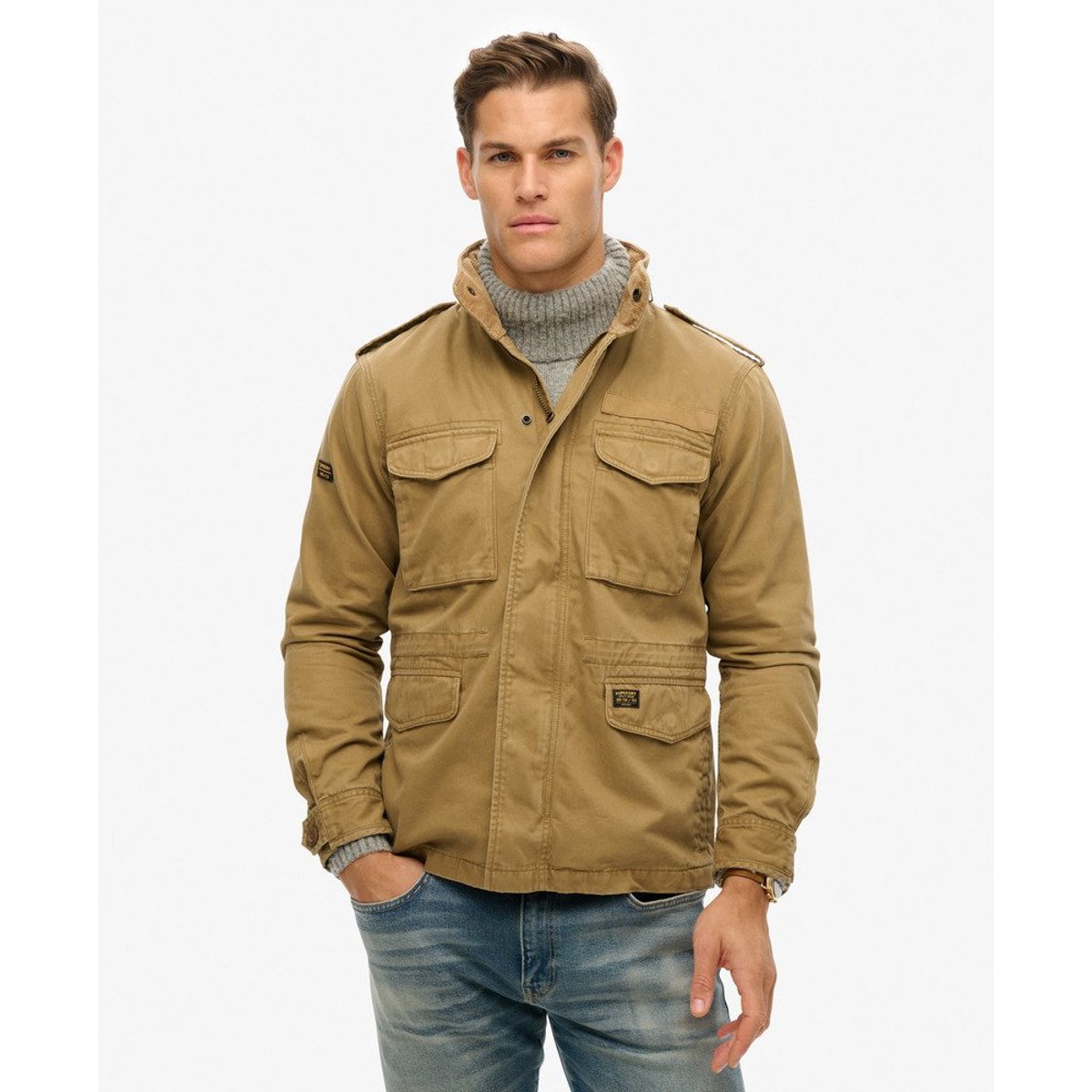 Veste Rookie Field grès marron brun, SUPERDRY
