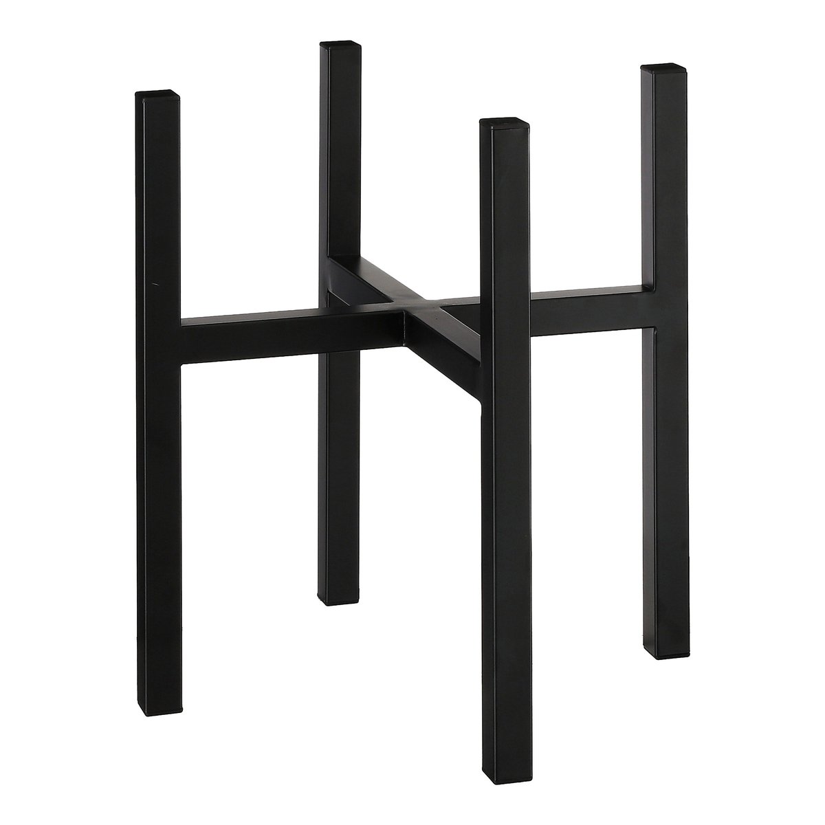 Support pour plantes H40 cm ASCOT XL noir, MICA DECORATIONS