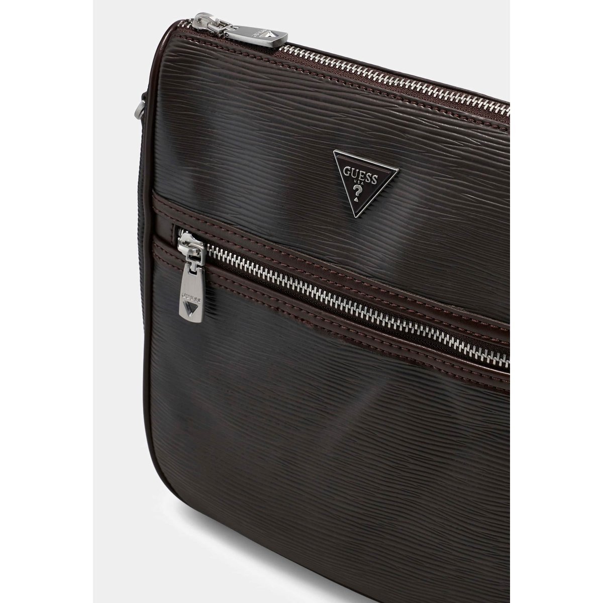 Sac Milano Mini Crossbody marron foncé, GUESS