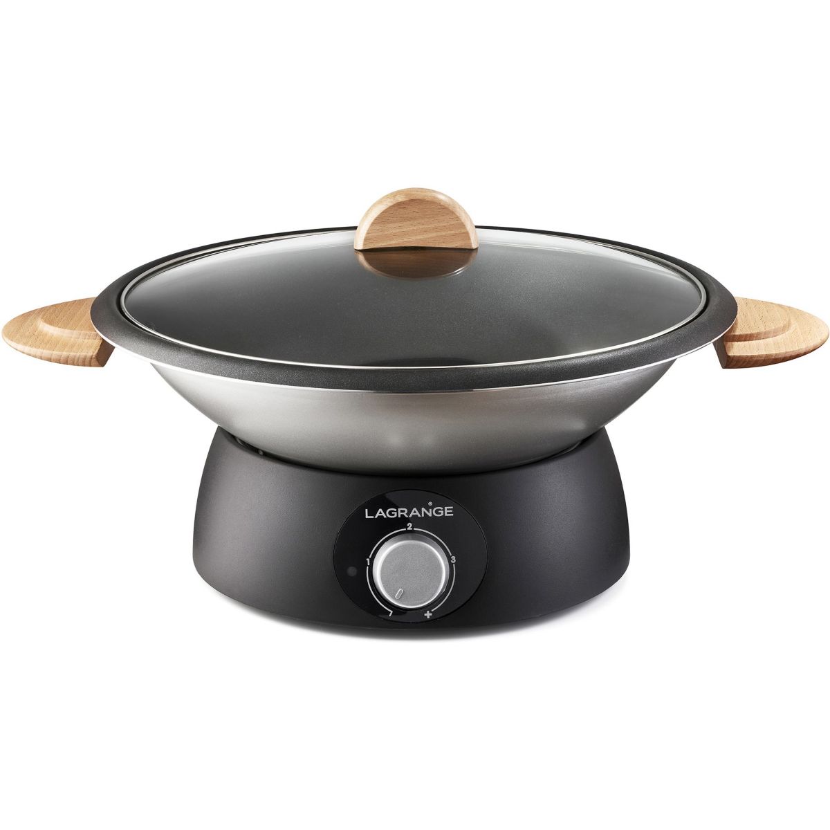 Wok et fondue Wok et Fondue Bois clair 349019 gris, LAGRANGE