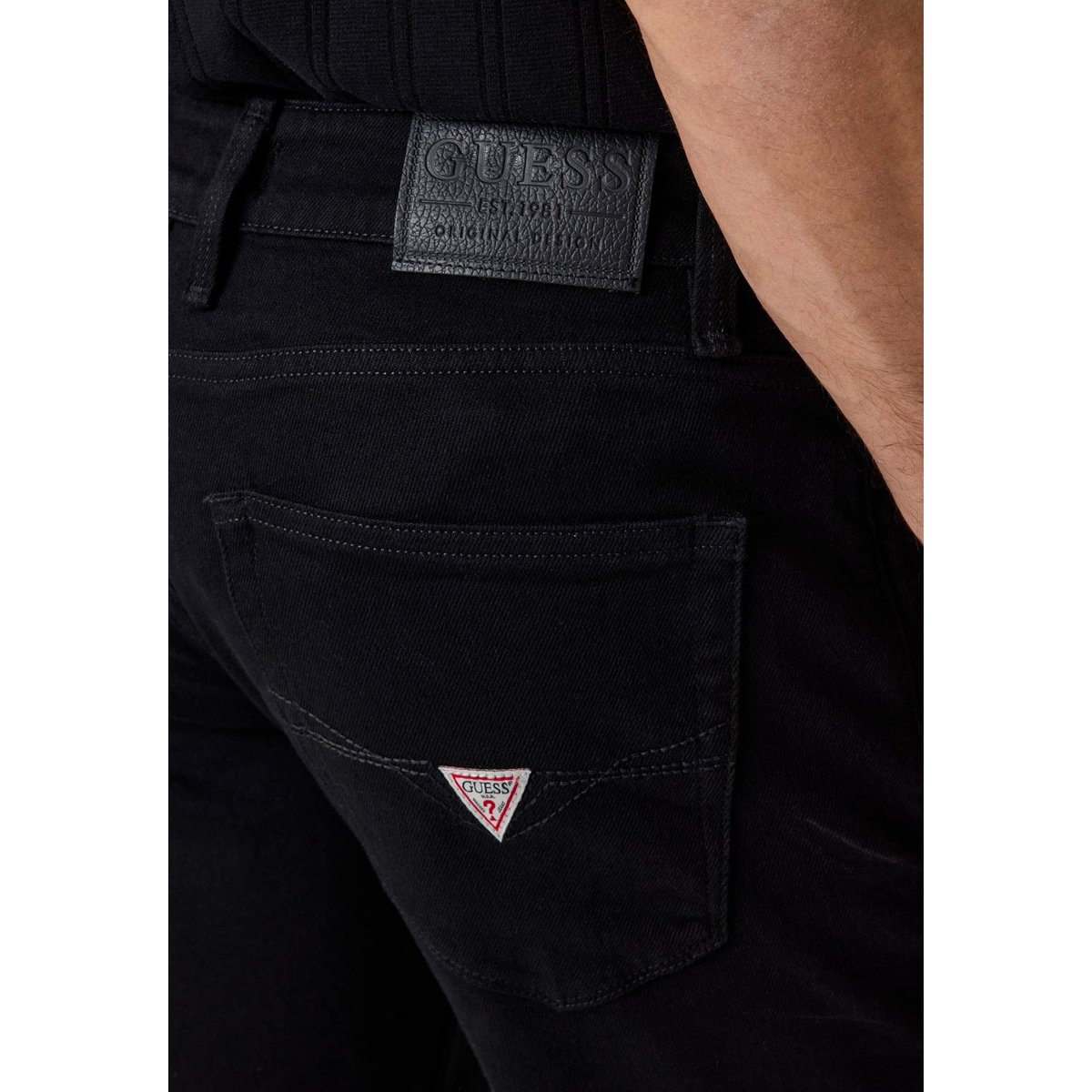 Jeans Slim Angels noir, GUESS