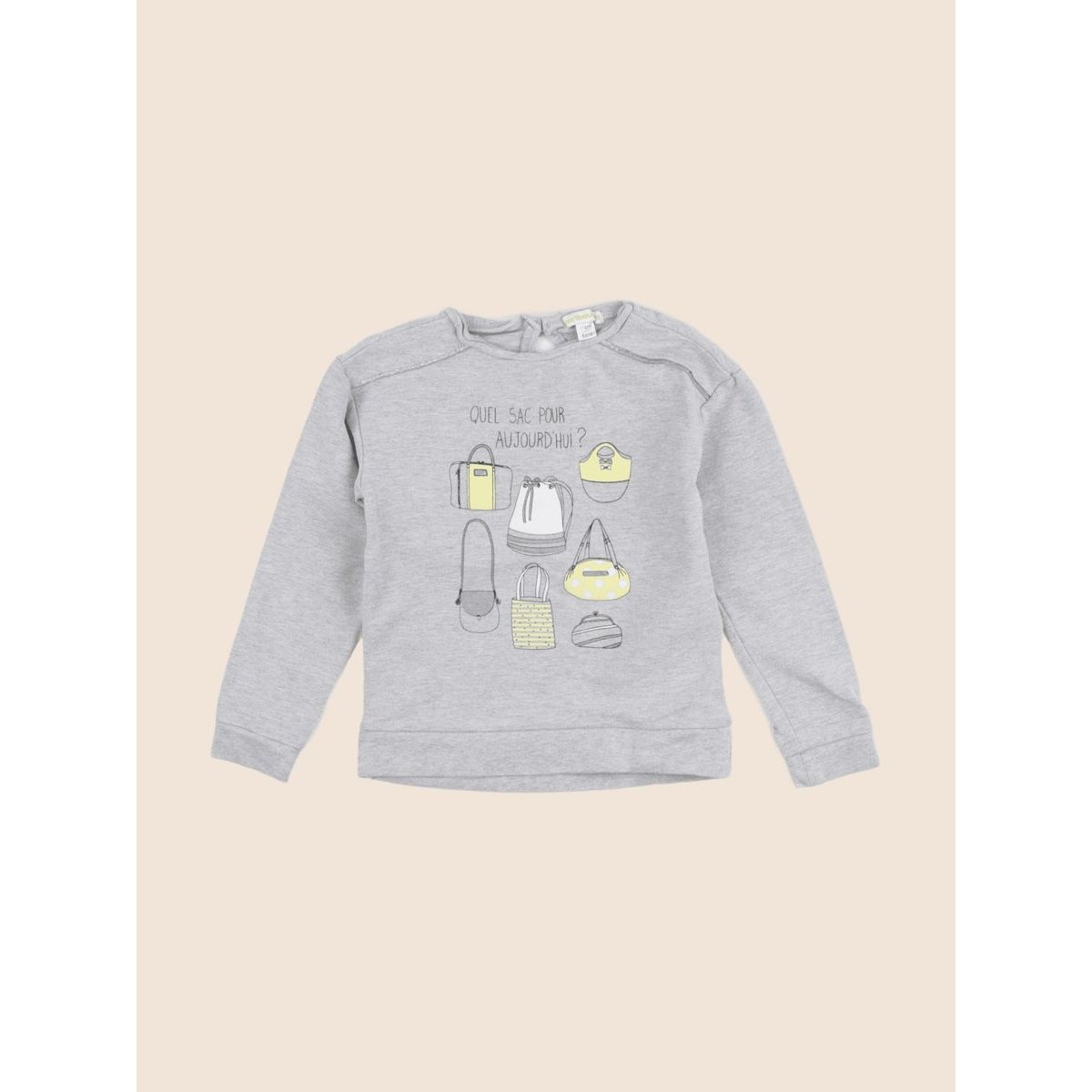 Sweat - Bon état gris, argent, VERTBAUDET