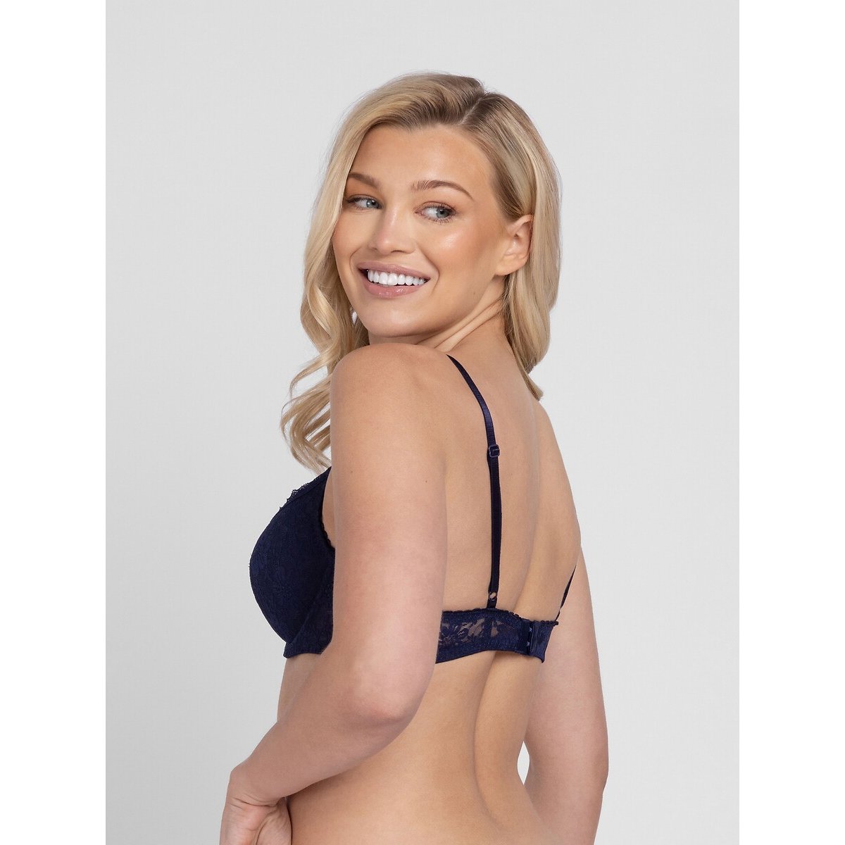 Lot de 2 soutiens-gorge push-up SONIA ivoire/marine, DORINA
