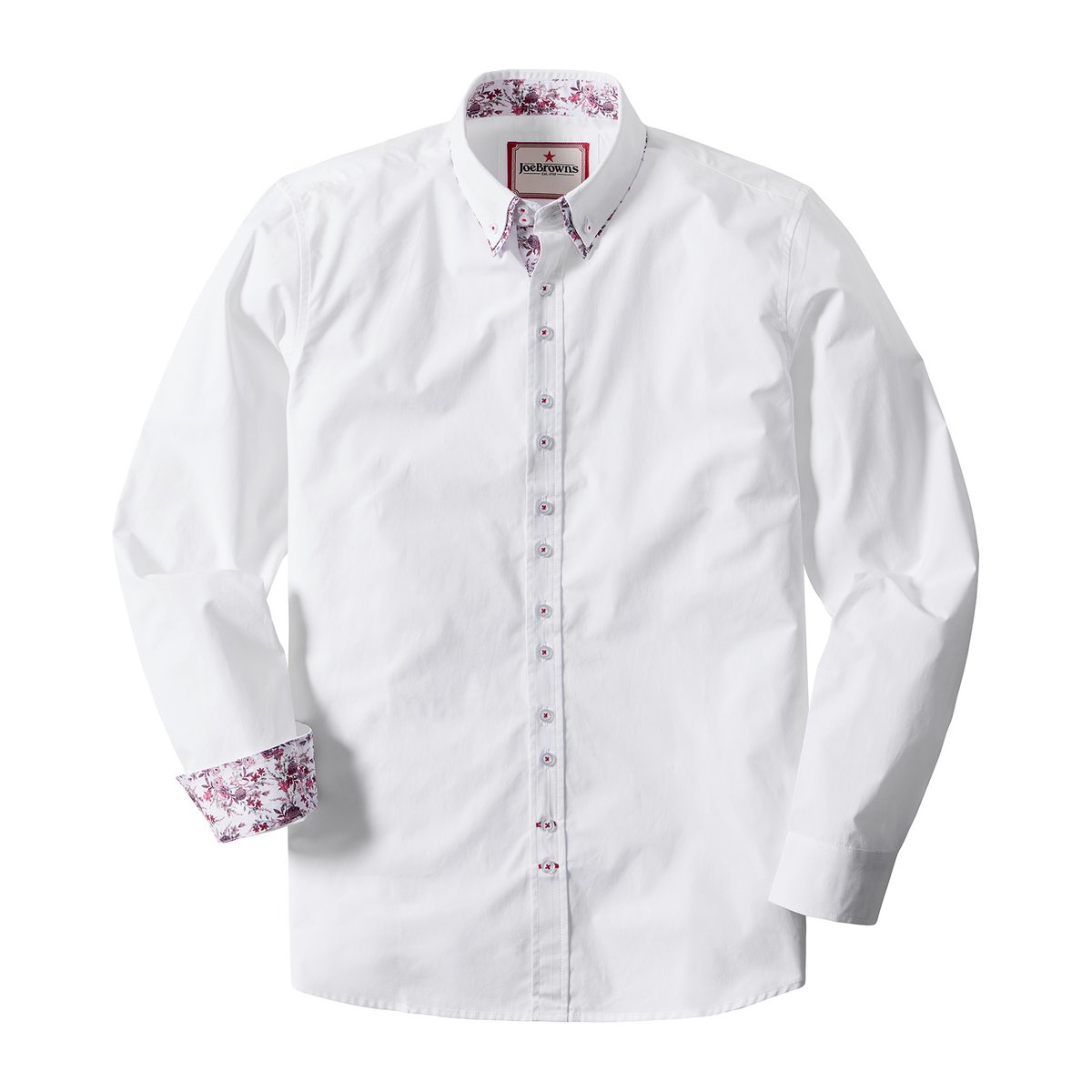 Ravissante Chemise Chic à Double Col blanc, JOE BROWNS