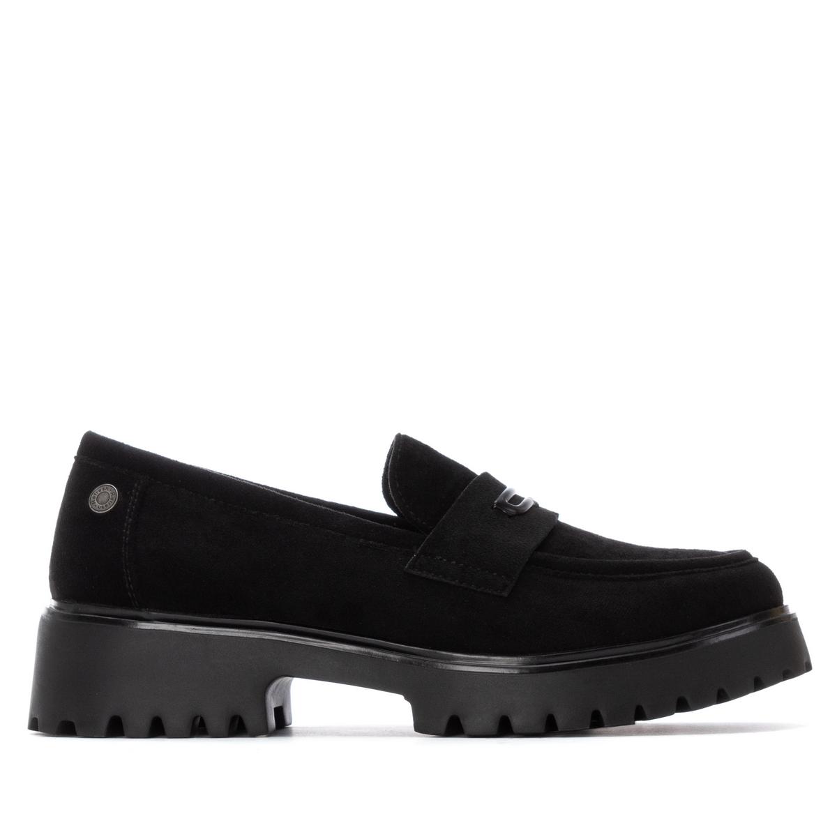 Chaussure Mocassin Plaine Décontractée noir, REFRESH