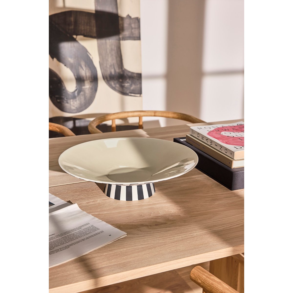 Plateau en grés LIVING noir, OYOY LIVING DESIGN