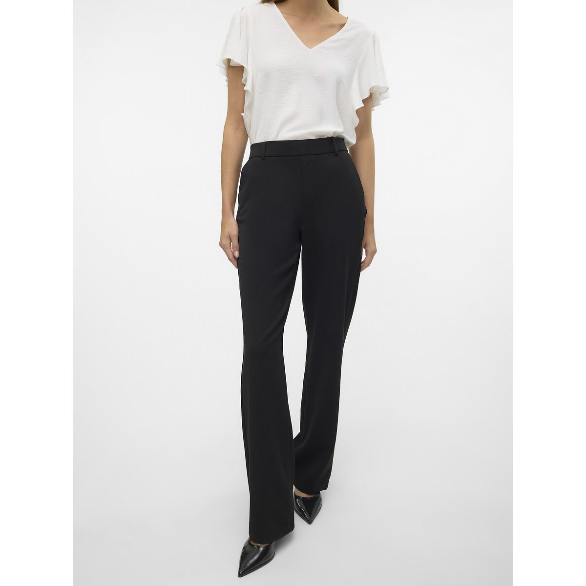 Straight Trousers black, VERO MODA