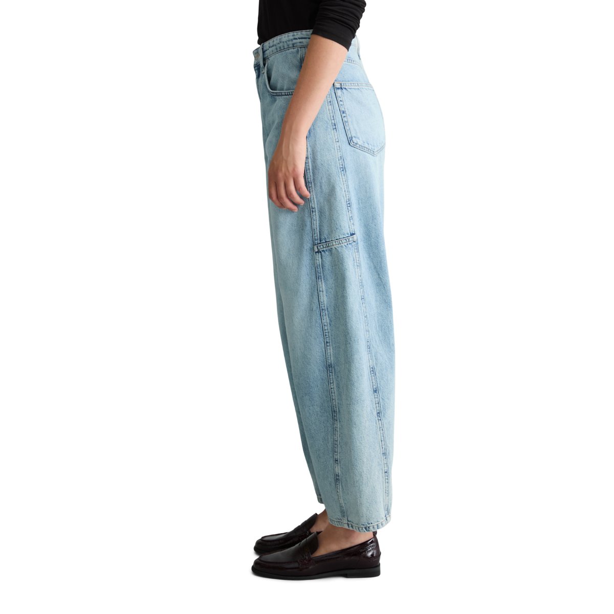 Jeans modèle Enni à coupe large en denim rigide bleu, MARC O’POLO DENIM