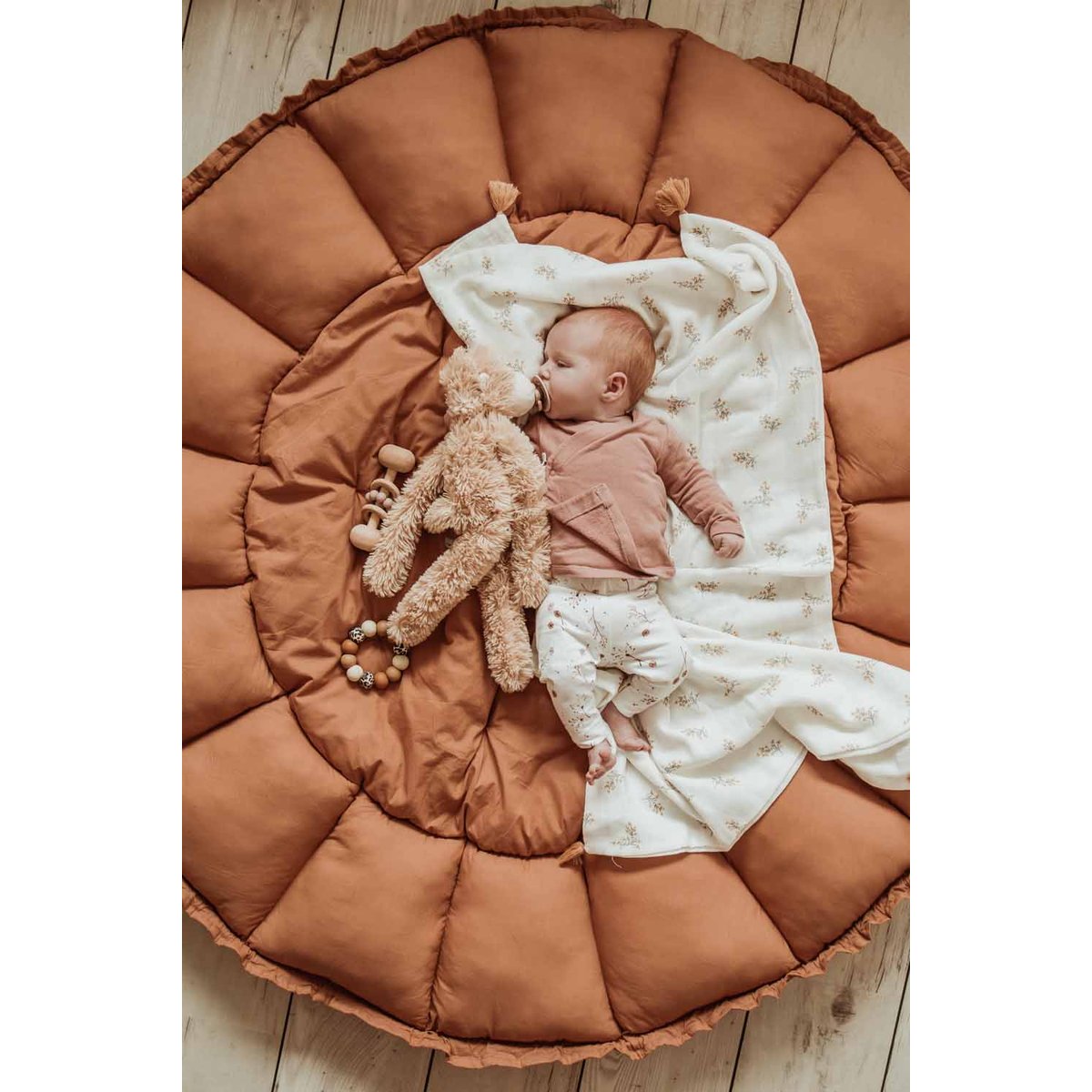 Tapis de jeu 3 en 1 Organic Coco terracotta, PLAY&GO
