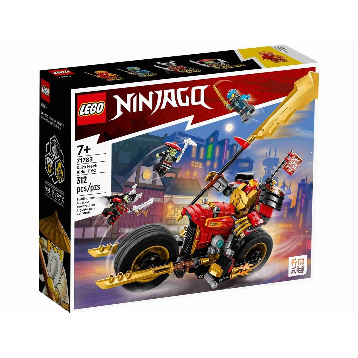 Ninjago La moto du robot de Kai – Évolution multicolore, LEGO