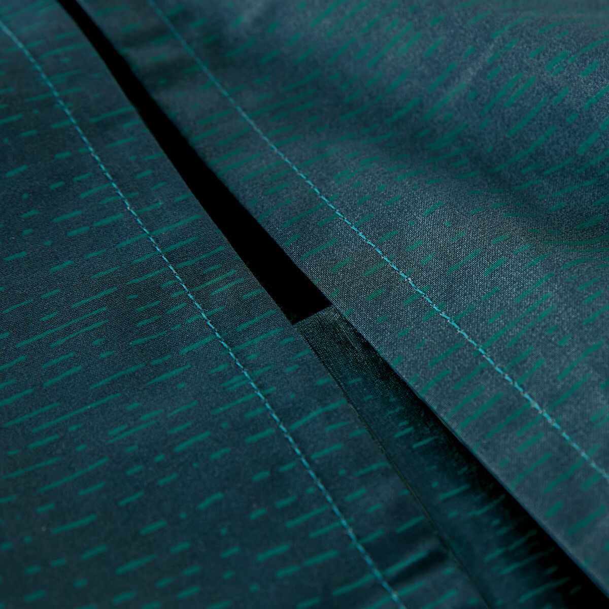 Dekbedovertrek in perkal Izumi bedrukt blauw, LA REDOUTE INTERIEURS