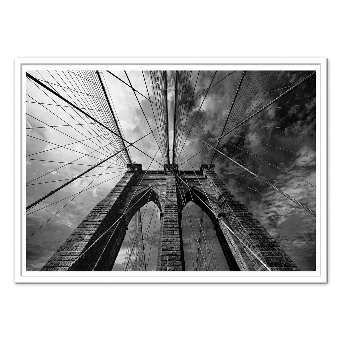 Affiche d'art - Brooklyn - Marco Tagliarino gris, WALL EDITIONS