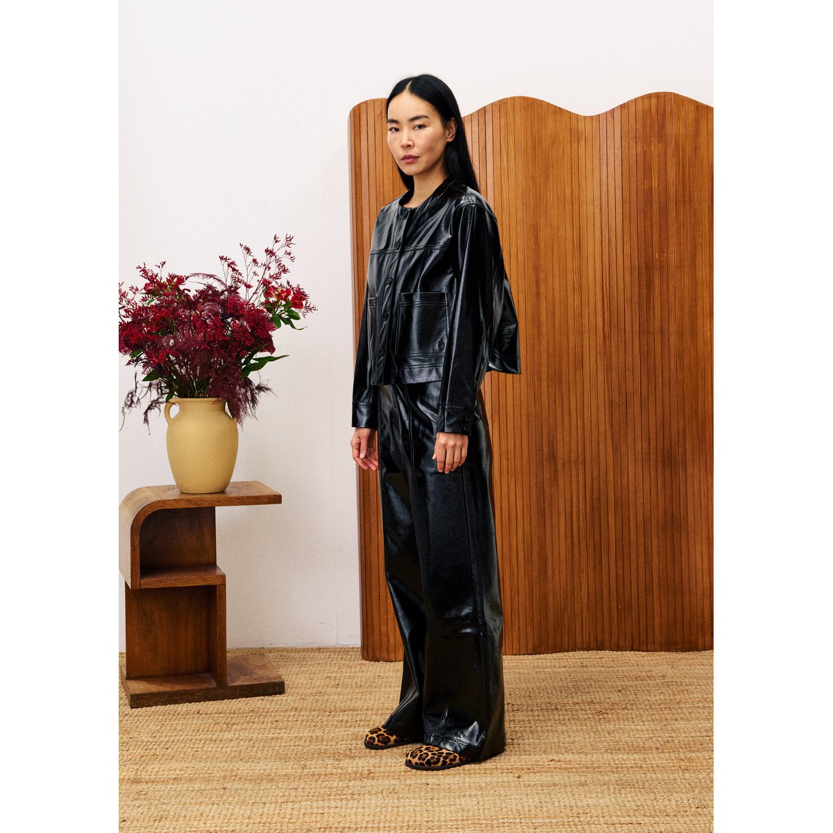 Veste en coton HYSOPE noir, FRNCH