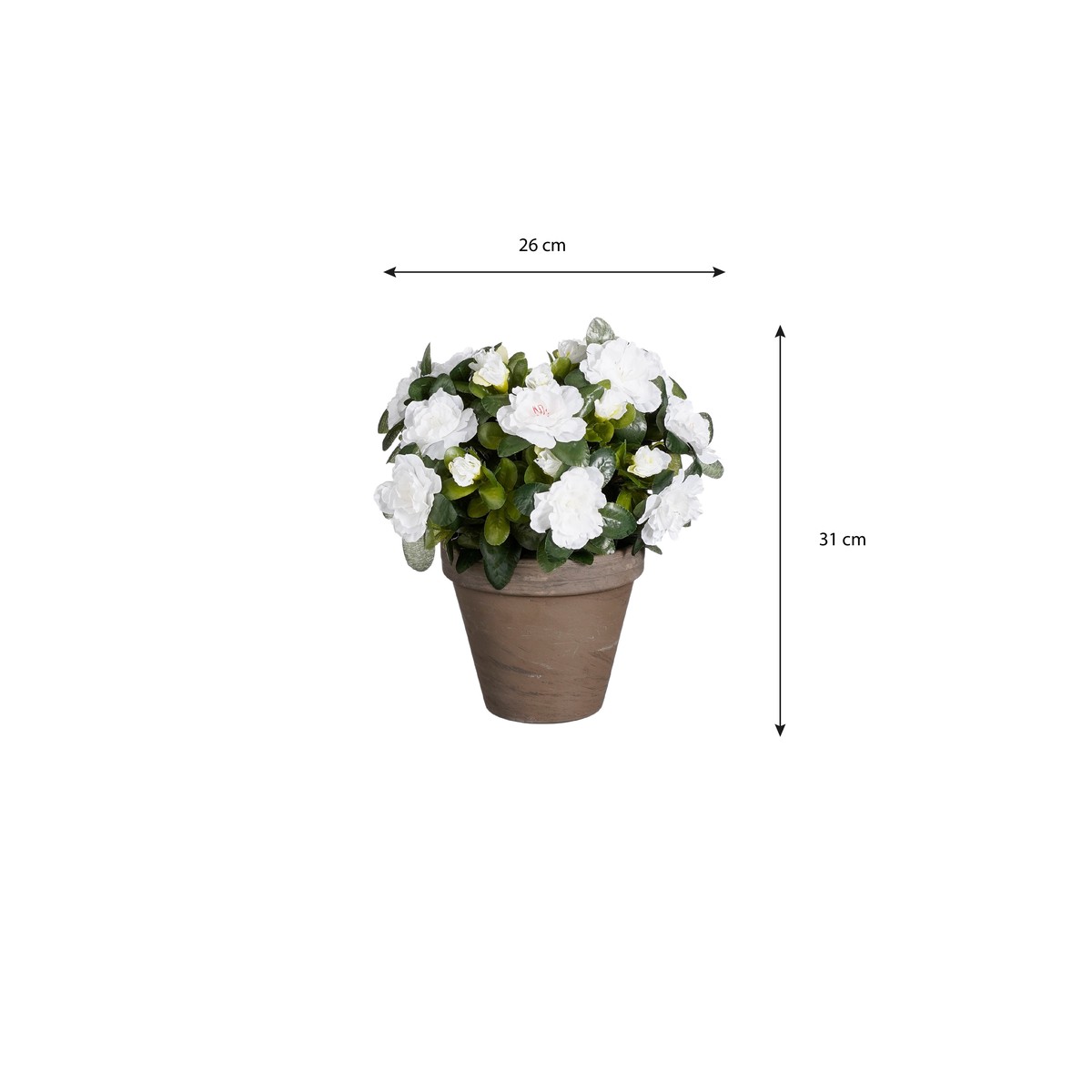 Plante artificielle AZALEA blanc, MICA DECORATIONS