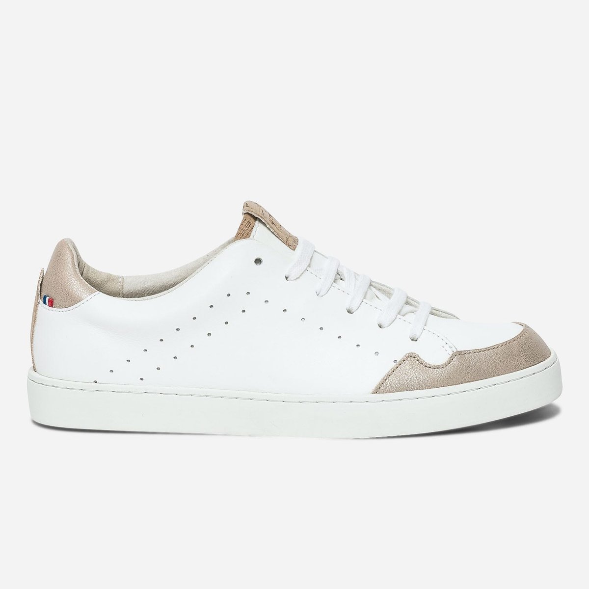 Basket en cuir MARIE blanc, ERAM