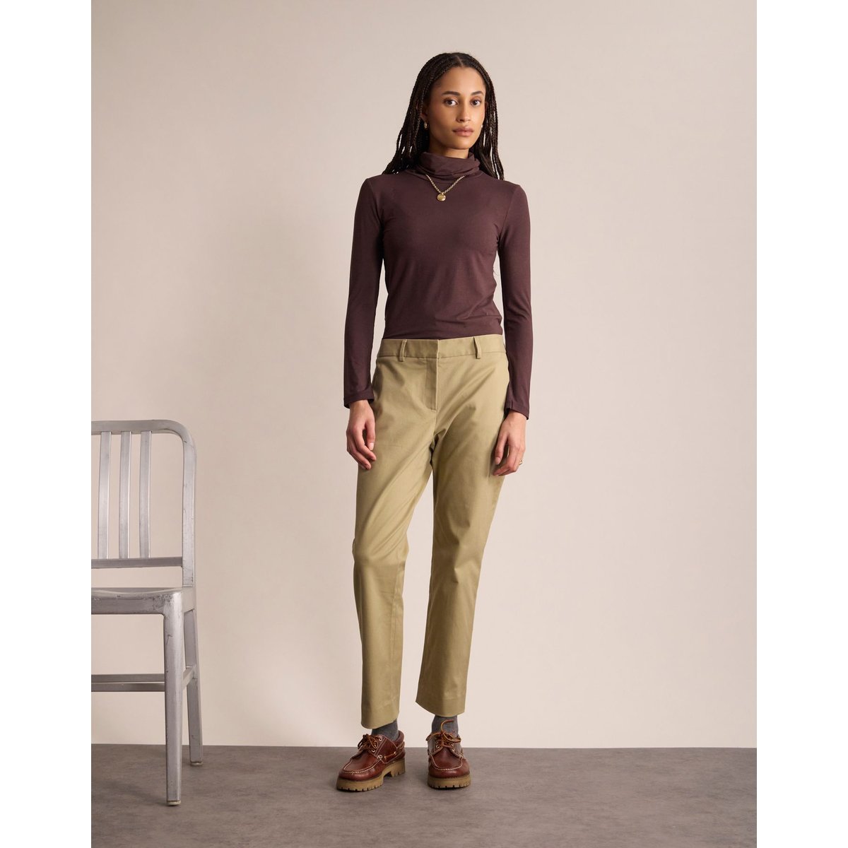 Pantalon Audrey beige, INES DE LA FRESSANGE PARIS