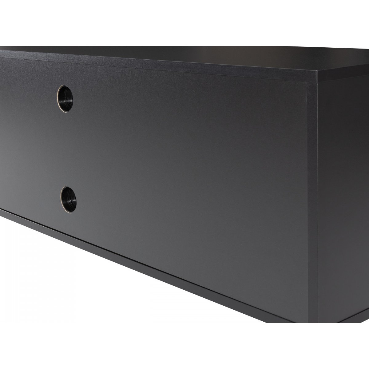 Meuble TV 161 cm panneaux de particules, SOHAN noir, BOBOCHIC