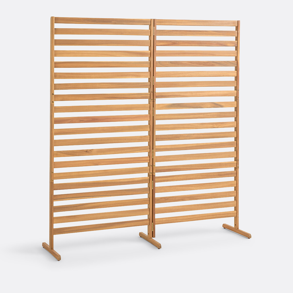 Claustra de jardin en acacia, double panneau, WASSIF acacia, LA REDOUTE INTERIEURS
