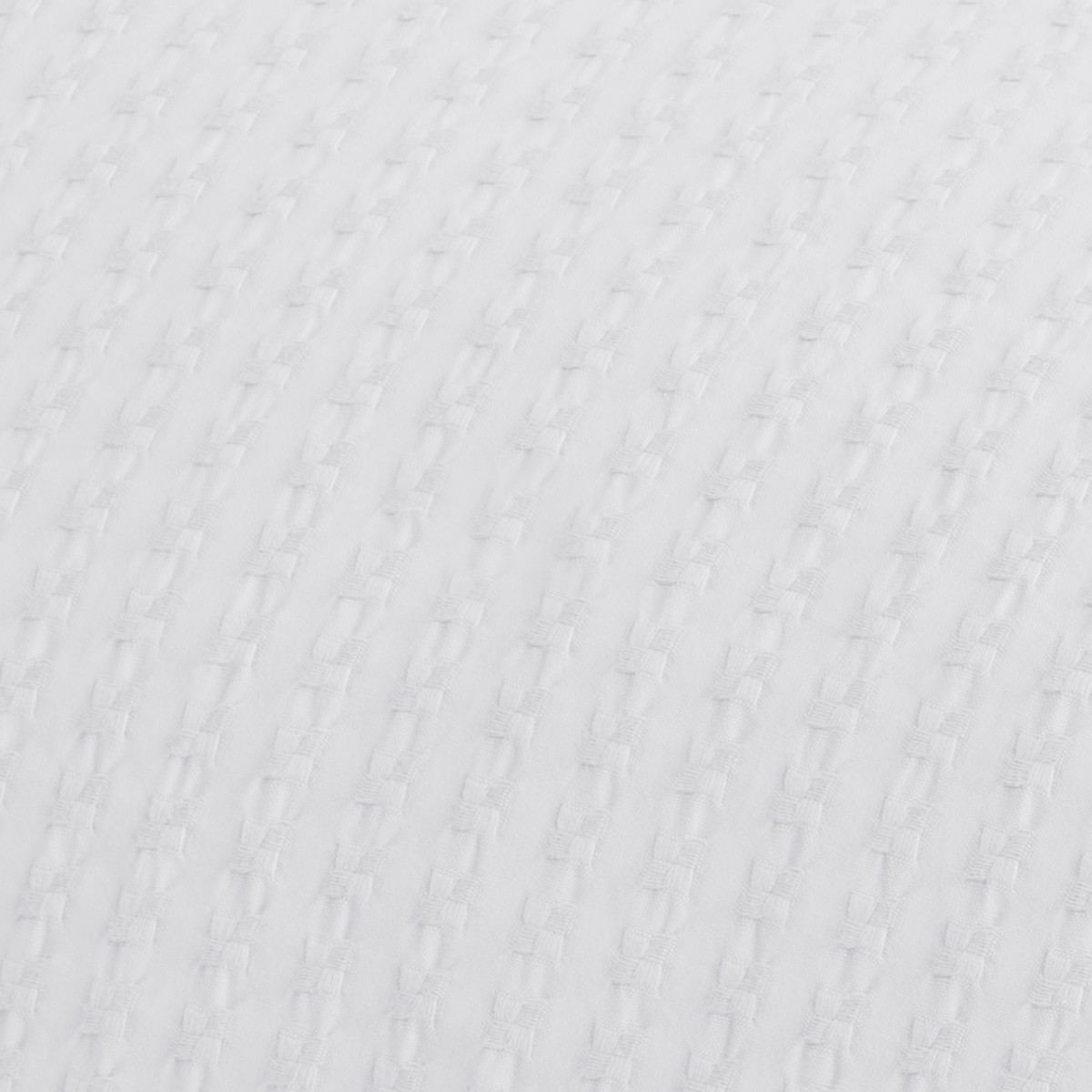 Couvre lit en coton lavé WAFFLE KNOTE blanc, SENSEI MAISON