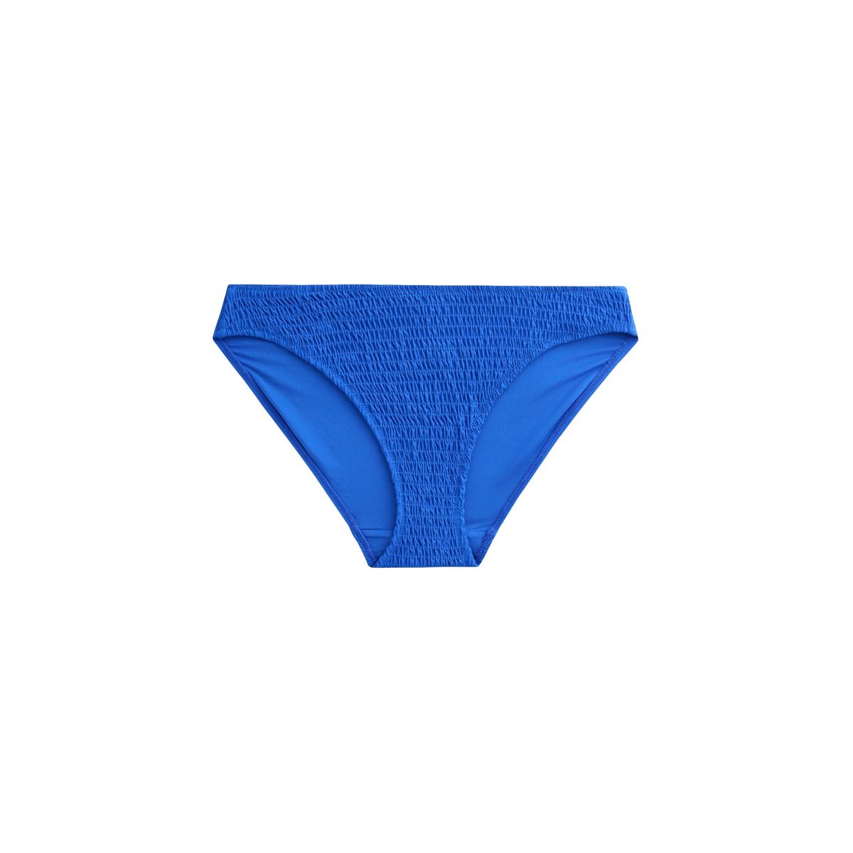 Bas de bikini échancré à fronces bleu cobalt, NEXT