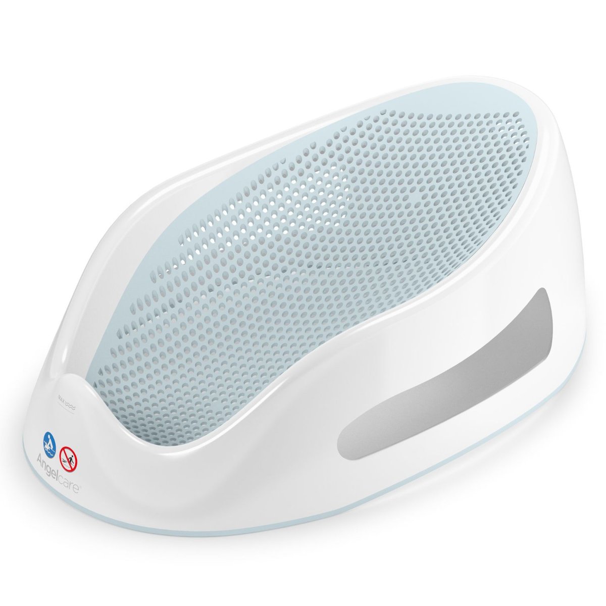 Transat de bain bleu clair, blanc, ANGELCARE