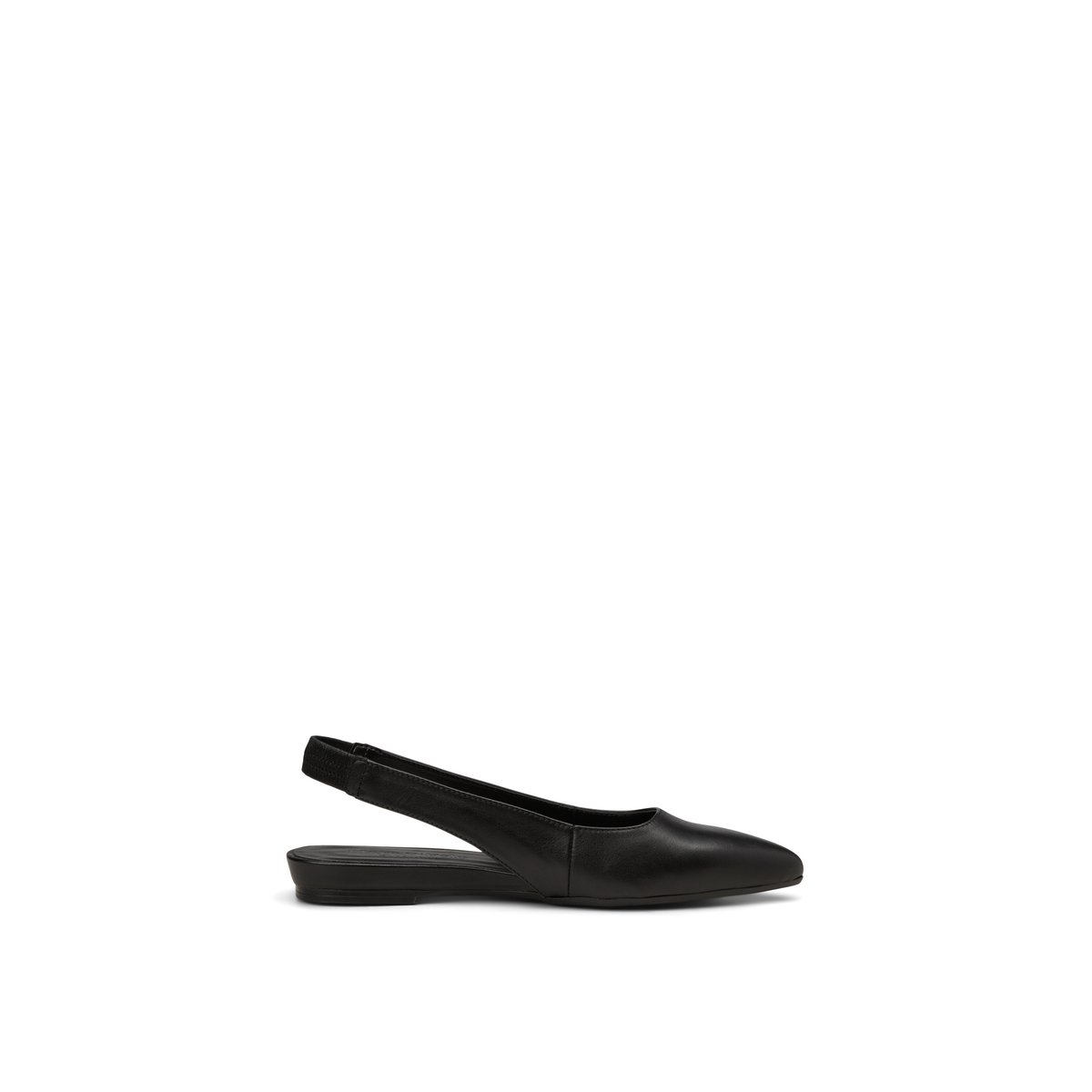 Slingback en cuir de vache noble schwarz, MARC O'POLO