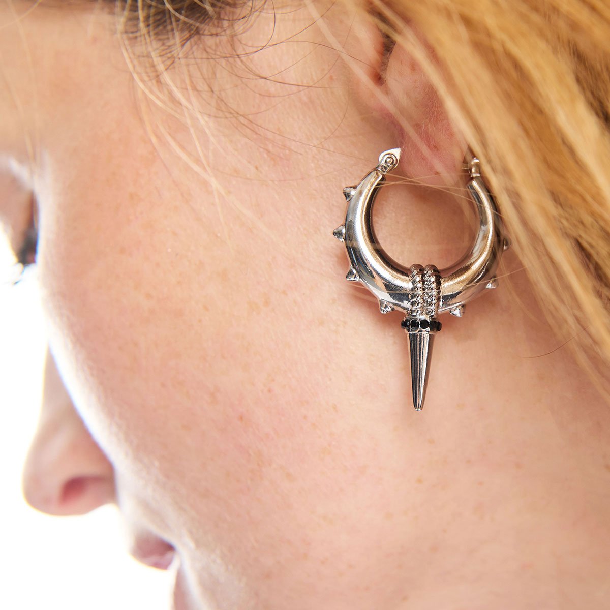Boucles d'oreilles créoles TARYS argenté, HIPANEMA