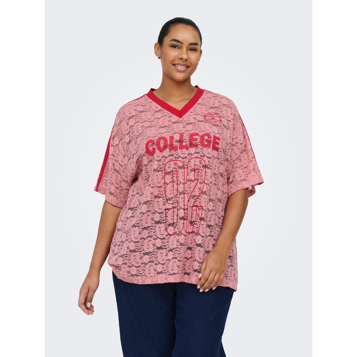 T-Shirt rouge - romance rose, ONLY CARMAKOMA