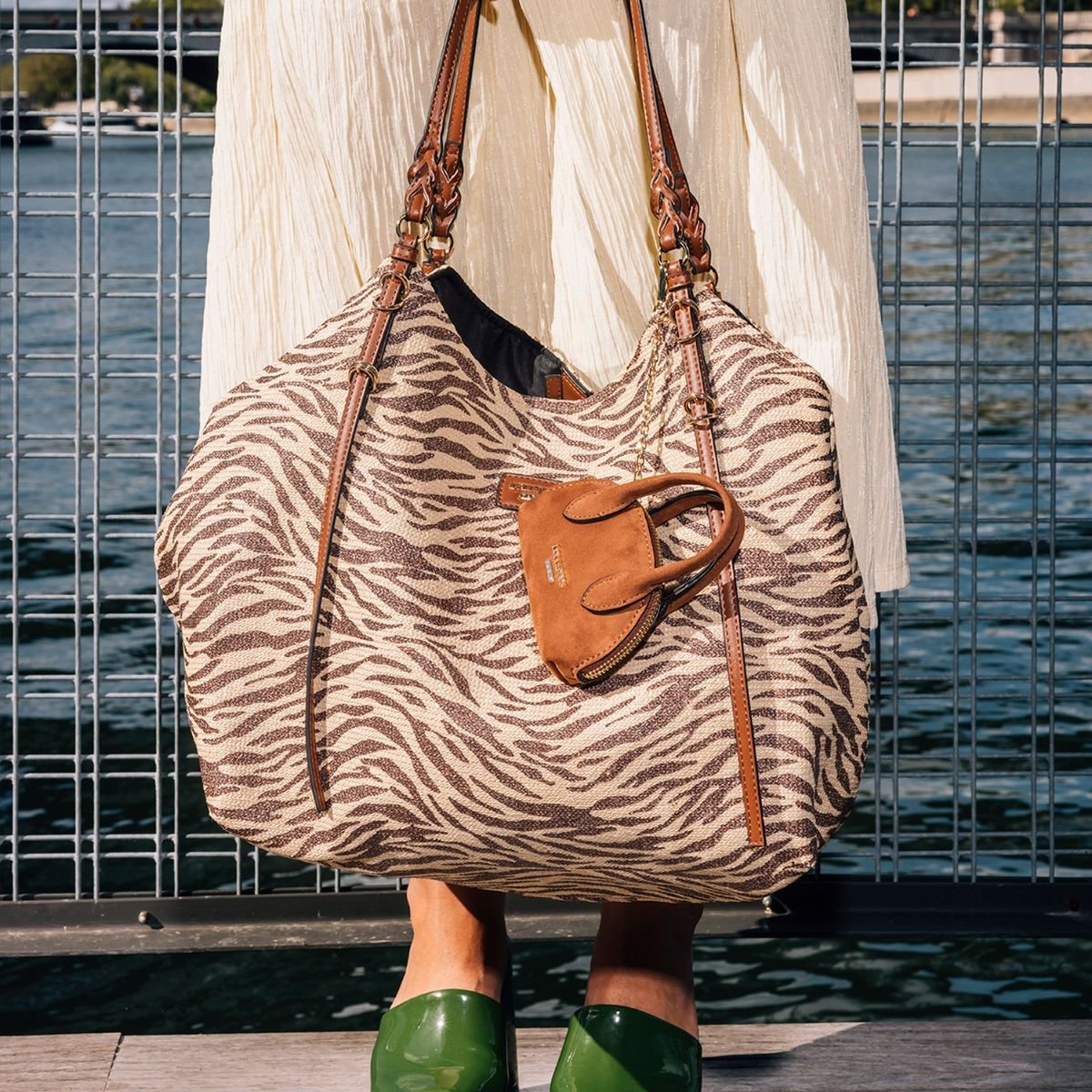 Porte-clés sac Sivena camel, LOLLIPOPS