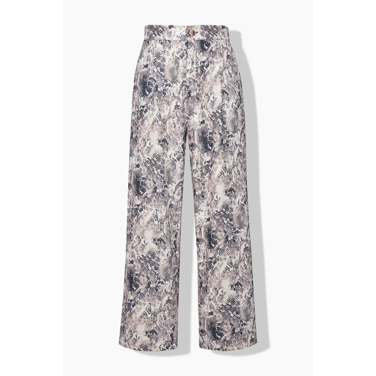 Pantalon à jambes larges et taille haute. nougat, STUDIO UNTOLD