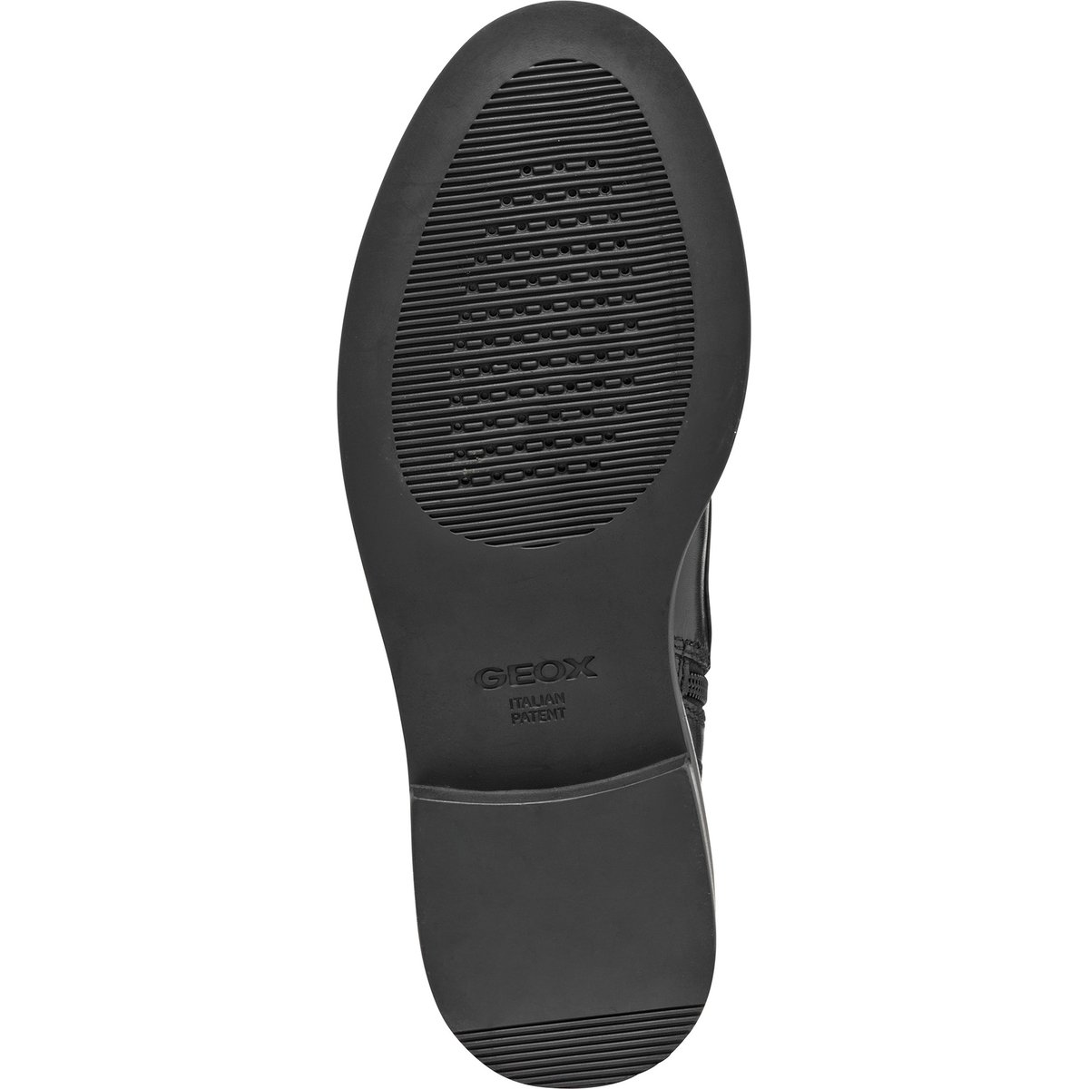 Bottines lacées en cuir, SERILDA noir, GEOX