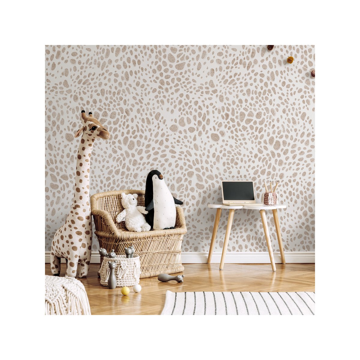 Papier peint panoramique CHEETAH marron, LE PAPIERS DE NINON