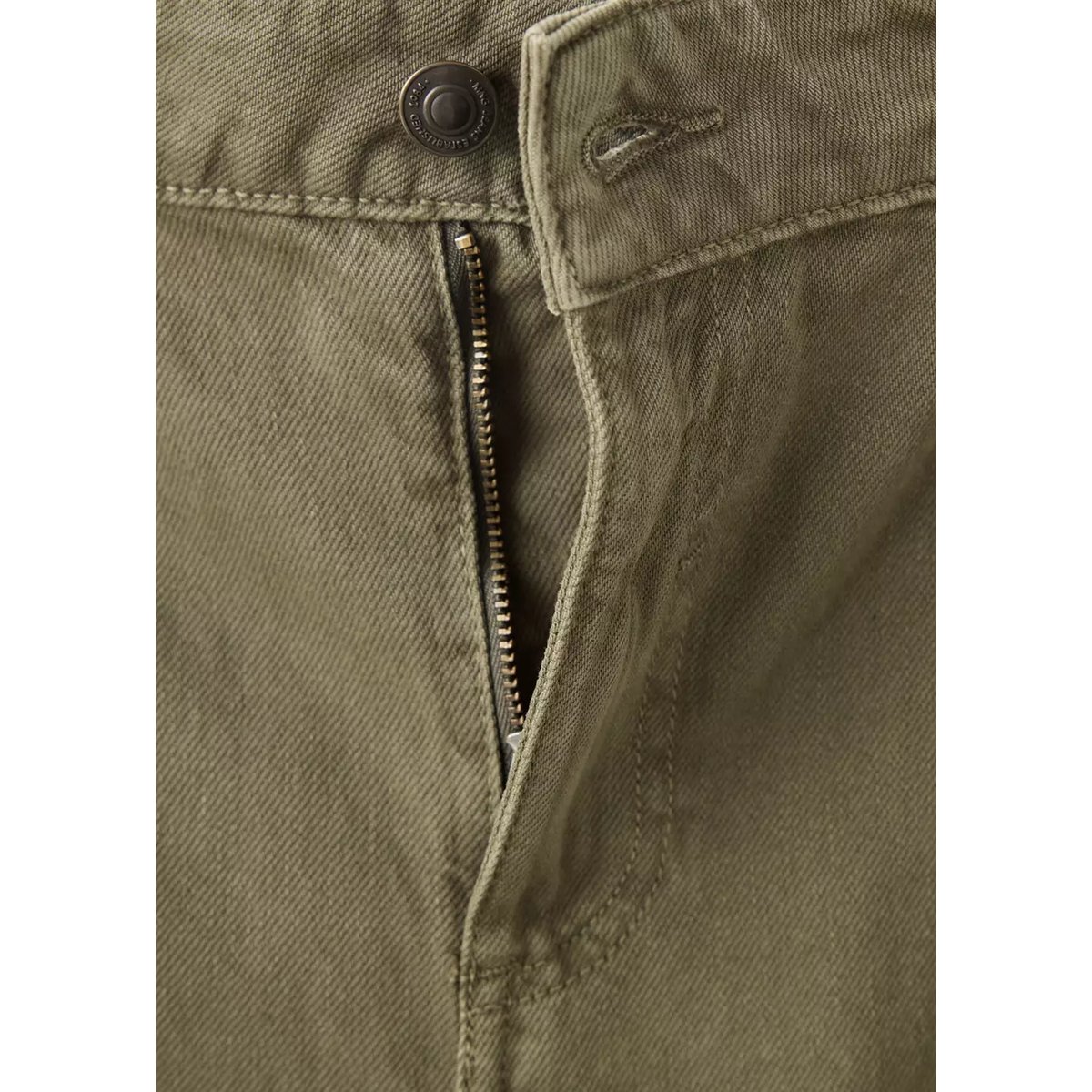 Jean cargo regular waist kaki, MANGO