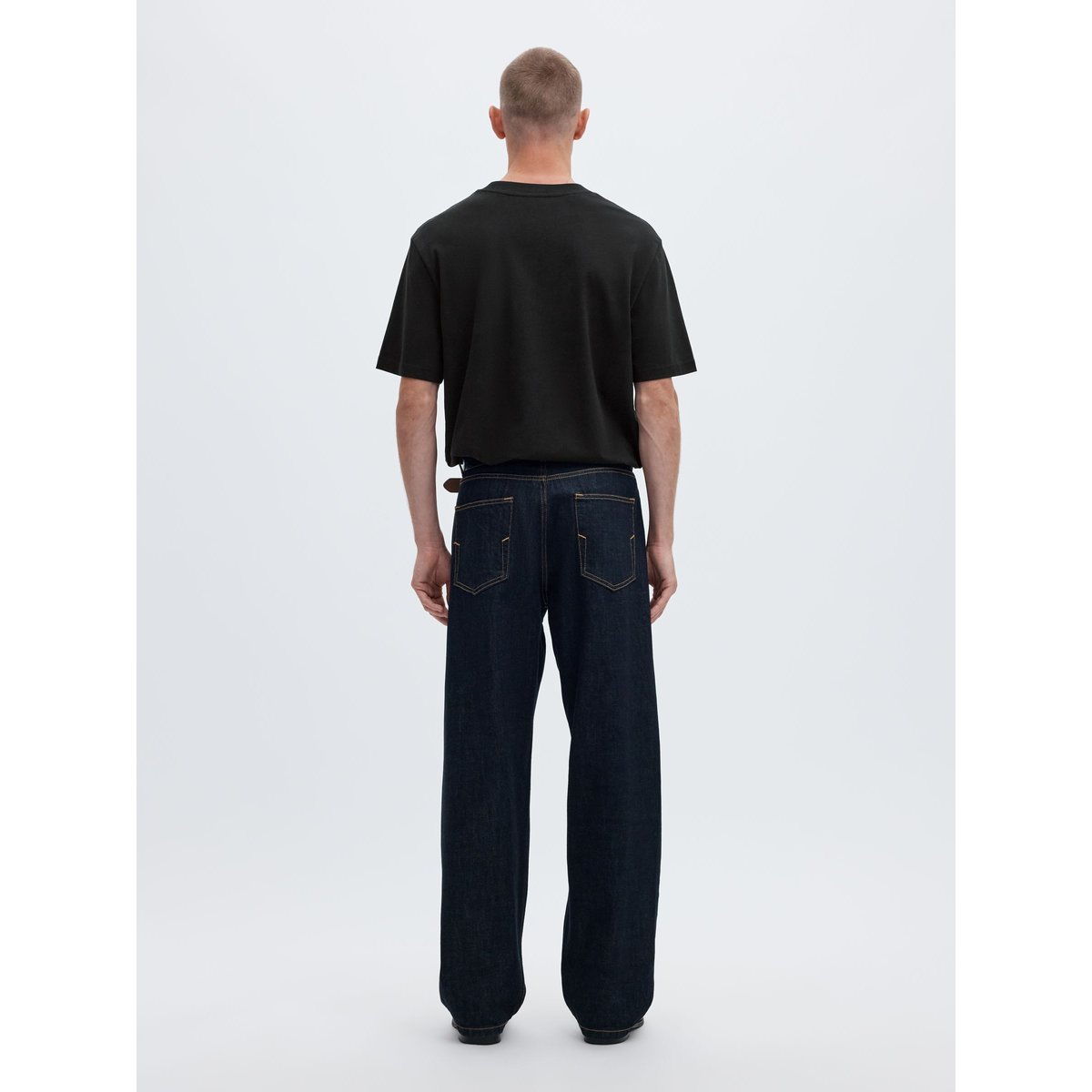 T-Shirt noir - black, SELECTED