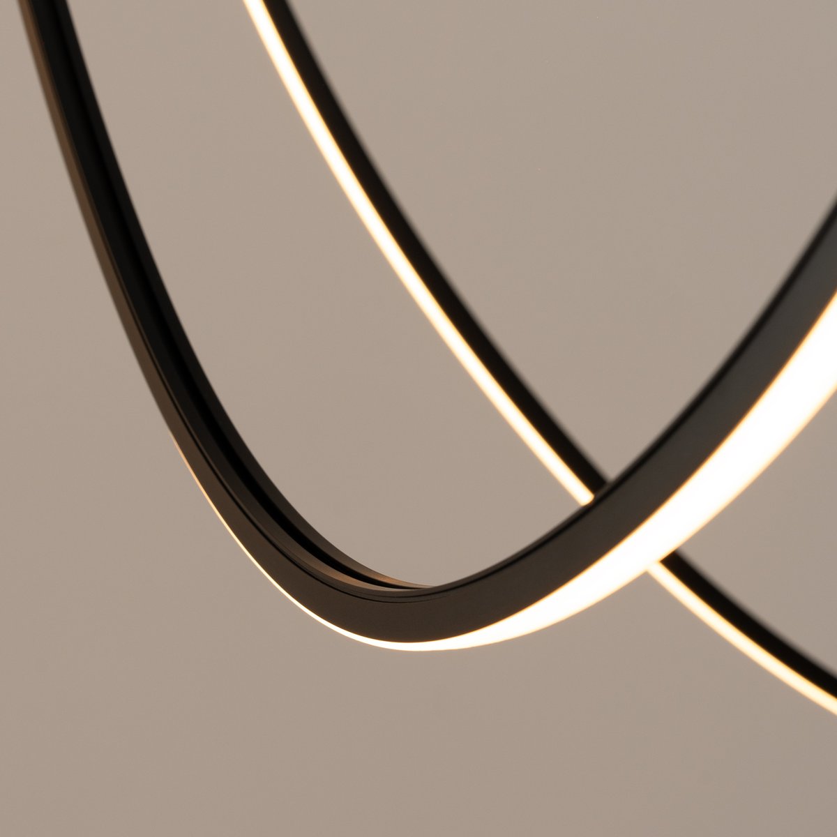 Lustre Aluminium Noir LED 3 Alvar noir, EDEN