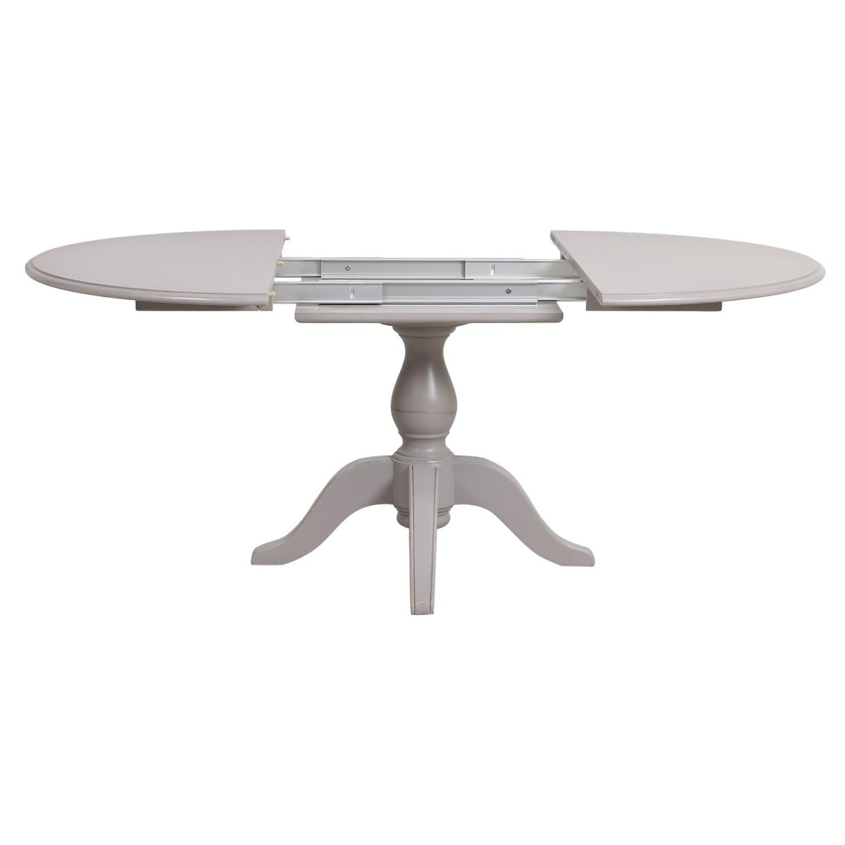 Table ronde extensible 1 pied - HARMONIE gris, INTERIOR'S