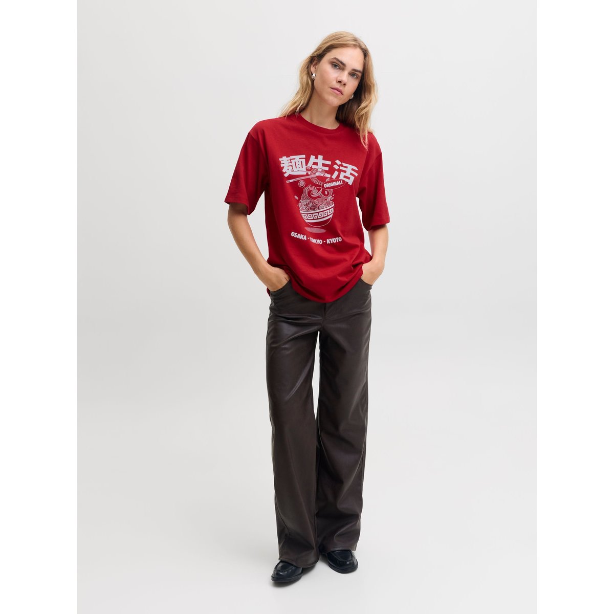 T-Shirt rouge - scarlet sage 1, JJXX