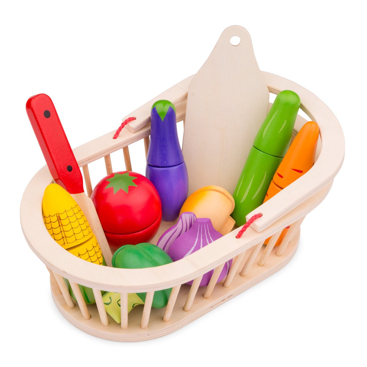 Panier de légumes beige, NEW CLASSIC TOYS
