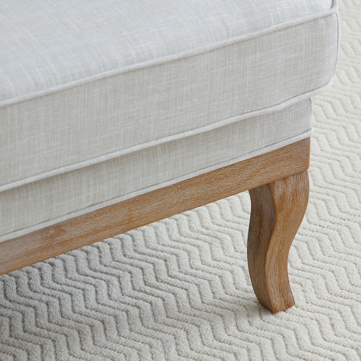Oakley Linen 2 Seater Accent Sofa cream, SO'HOME
