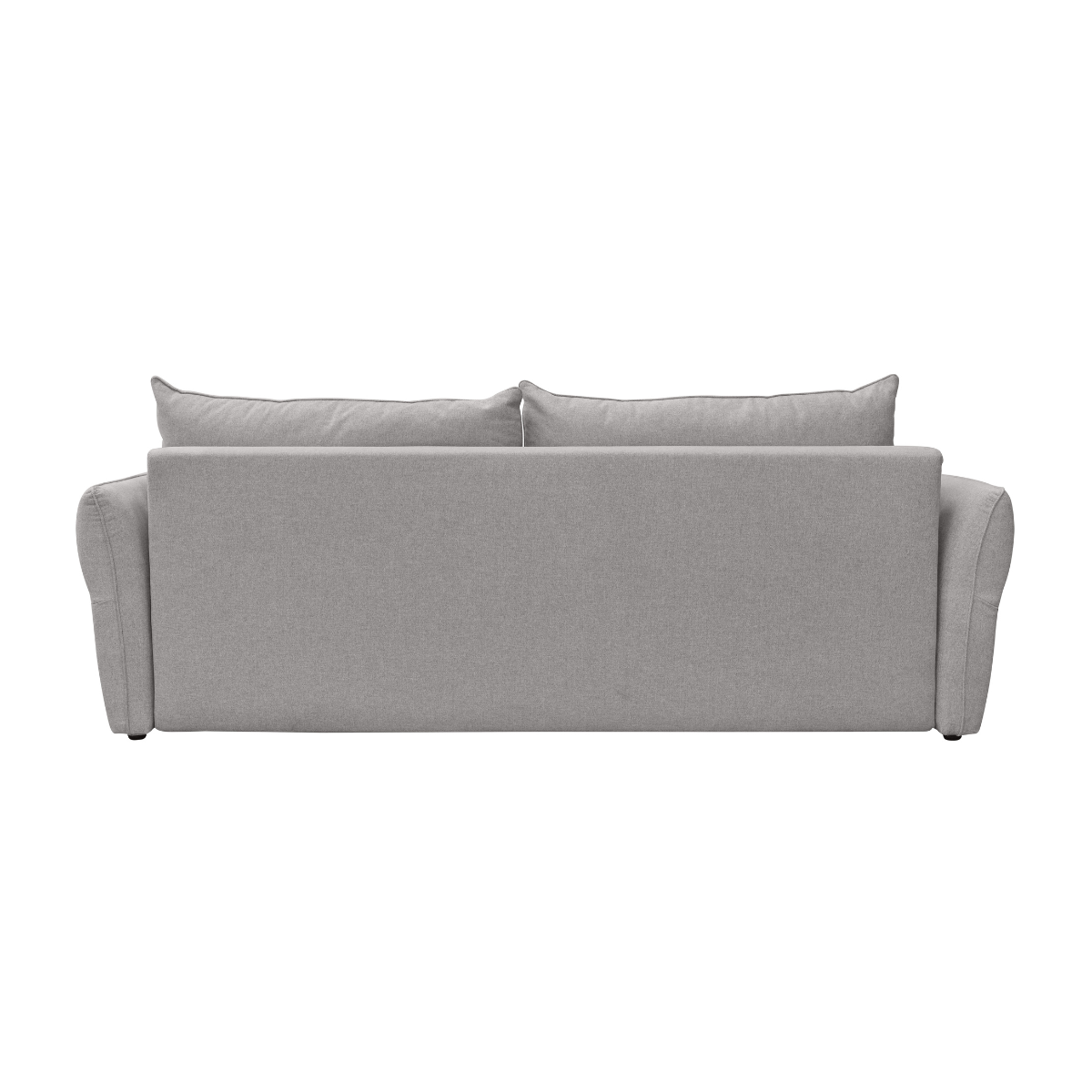 Canapé lit 3 places avec coffre et matelas L238 cm - LAGOS gris, CALICOSY