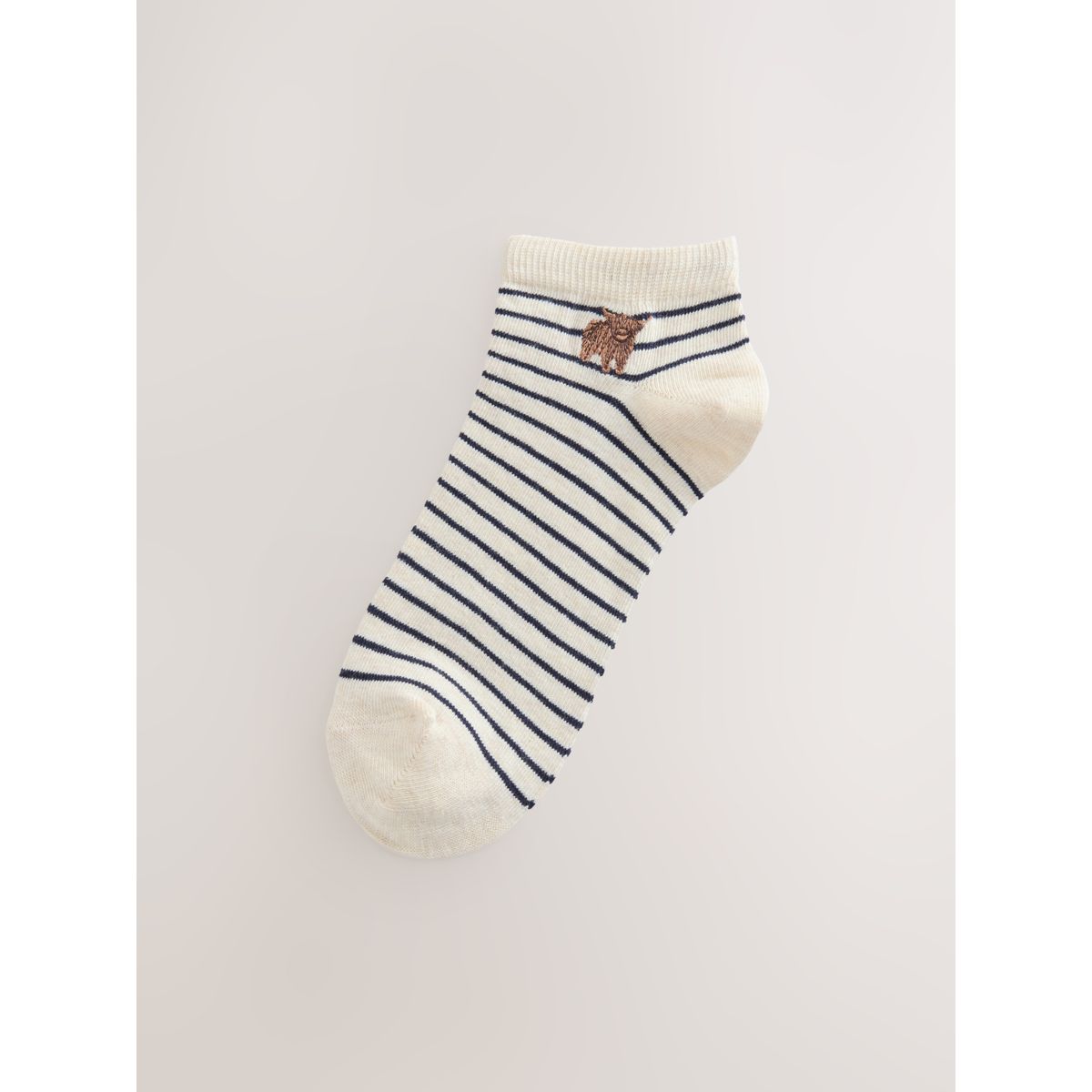 Chaussettes de sport à motif hamish, 5 paires marine/avoine, NEXT