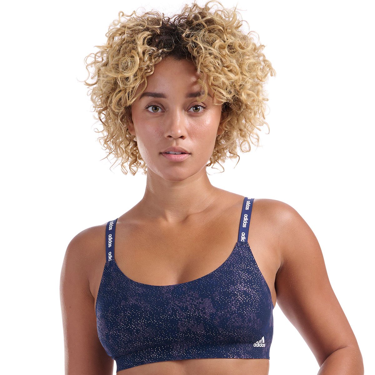Brassière sport, MICRO FREE CUT bleu, ADIDAS SPORTSWEAR