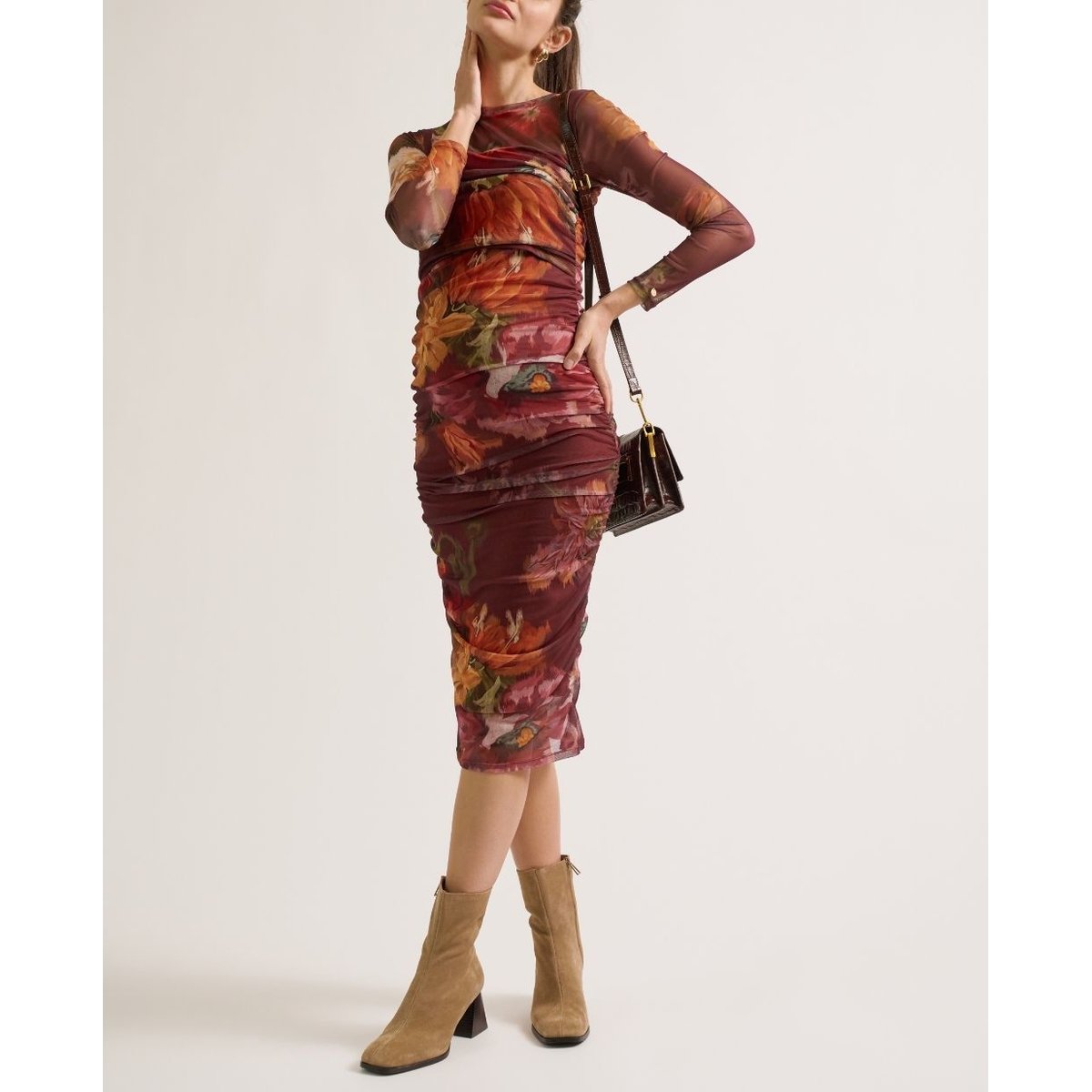 Robe de grossesse et allaitement Vanessa multico, CACHE COEUR