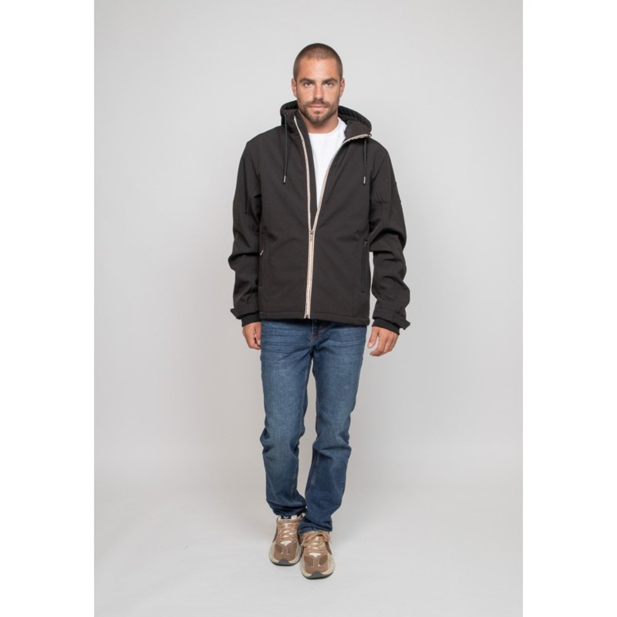 Blouson Capuche Zoshell noir, RITCHIE