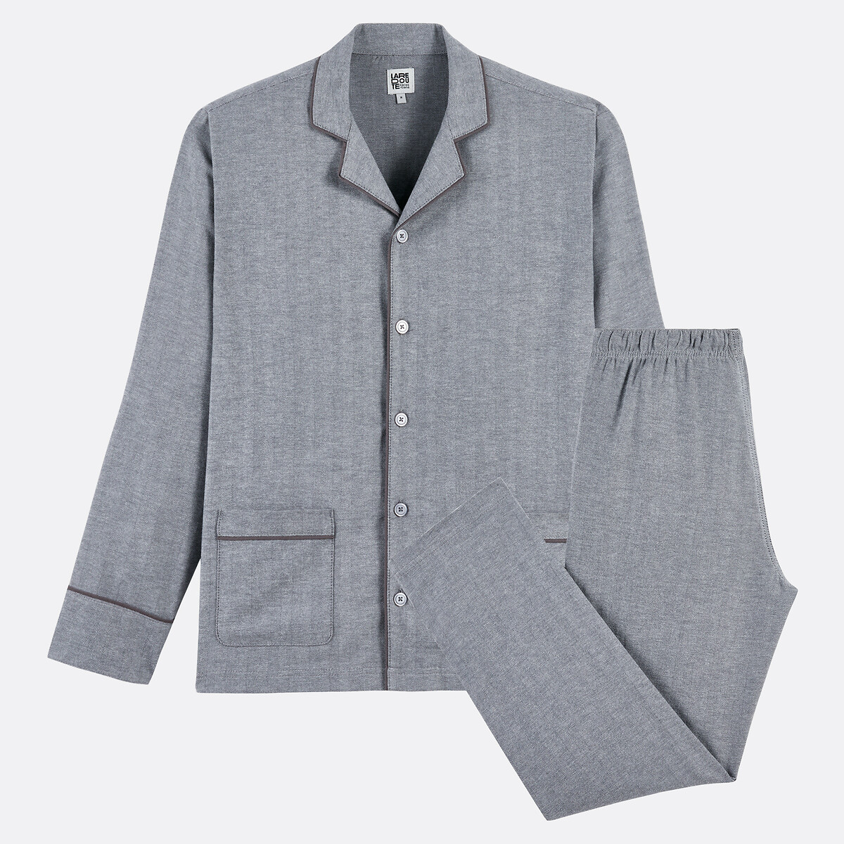 Pyjama coton gris, LA REDOUTE COLLECTIONS