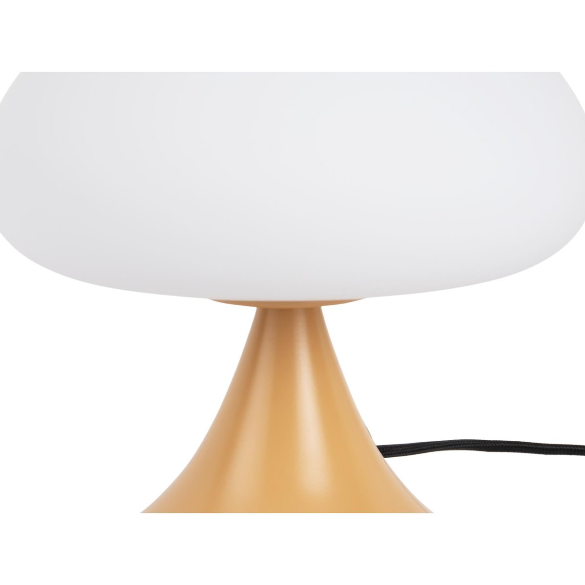 Lampe À Poser Verre HONGO jaune ocre, LEITMOTIV