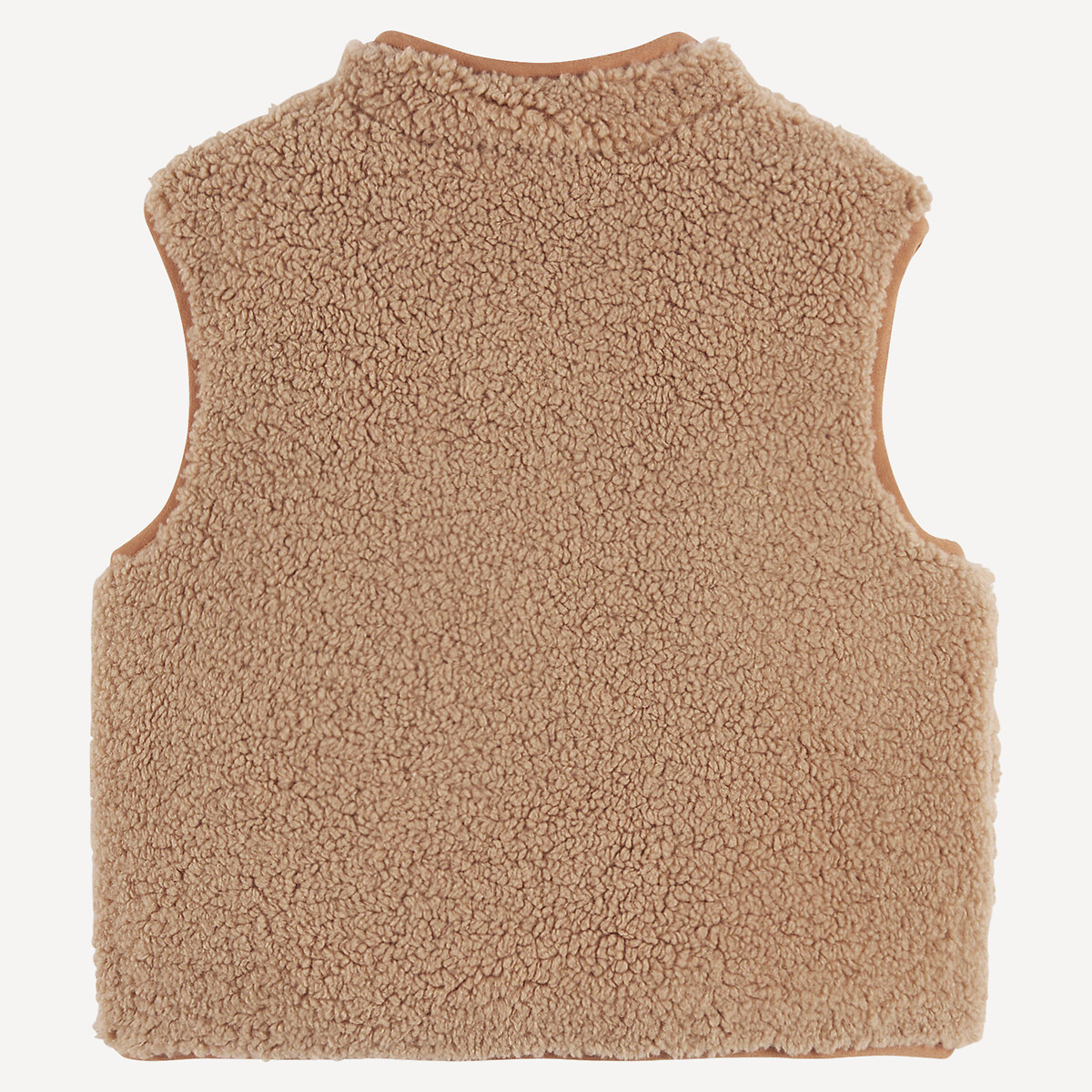 Gilet sans manches en sherpa, fermeture zippée beige, LA REDOUTE COLLECTIONS