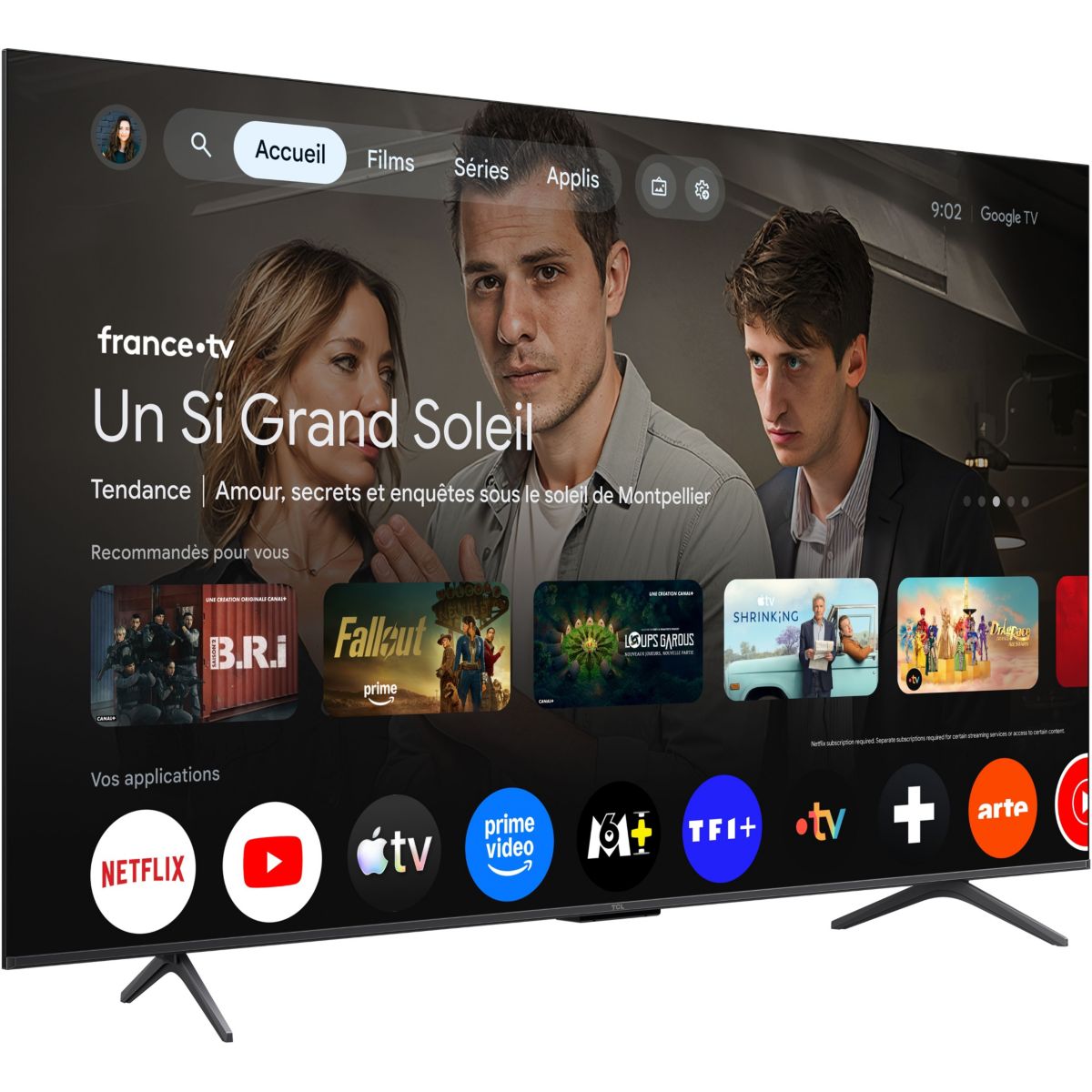 TV Mini LED 65P89L (2026) 65" (165 cm) couleur unique, TCL