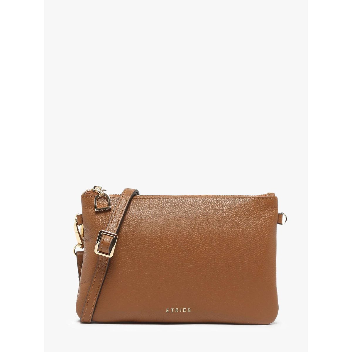 Sac bandoulière Tradition cuir camel, ETRIER